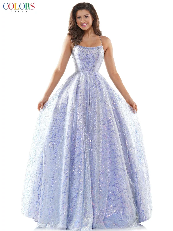 Colors 2437 Colors Prom Long Formal Glitter Ball Gown