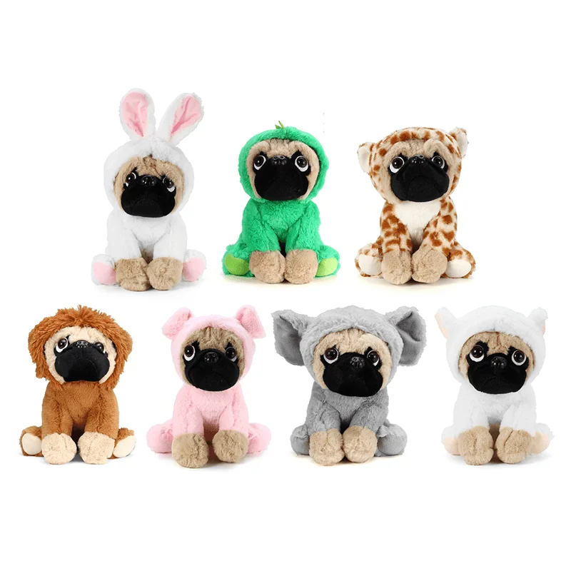 New Soft Cuddly Dog Toy in Fancy Dress Super Cute Quality Stuffed Plush Toy Kids Gift