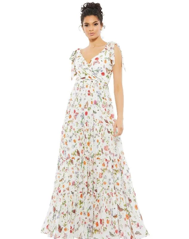 Mac Duggal 70198 Long Formal Sleeveless Floral Gown