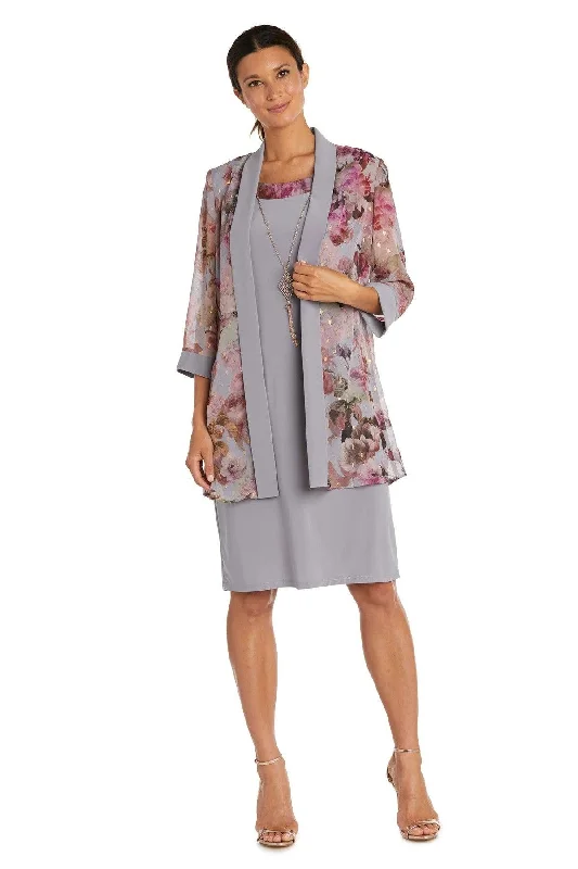 R&M Richards 7659W Mother Of The Bride Two Piece Printed Jacket Dress Sale