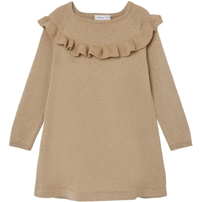 Name it Oxford Tan Resine Knit Dress