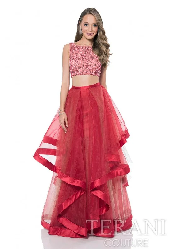 Terani Couture 1611P1369A Sexy Two Piece Prom Dress