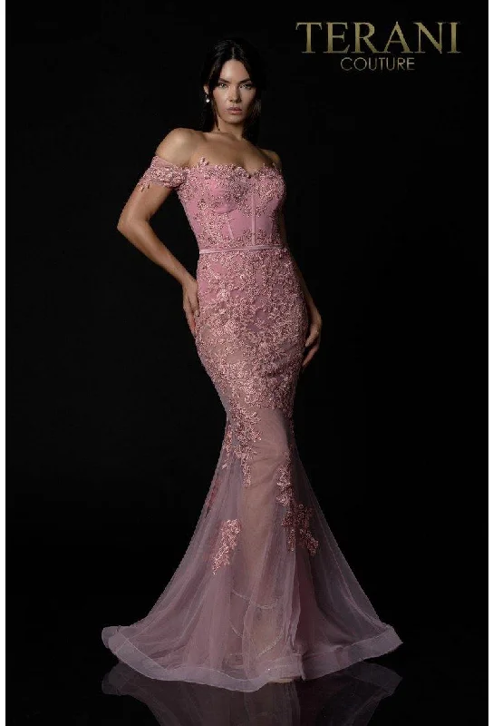 Terani Couture 2012P1471 Long Mermaid Prom Dress