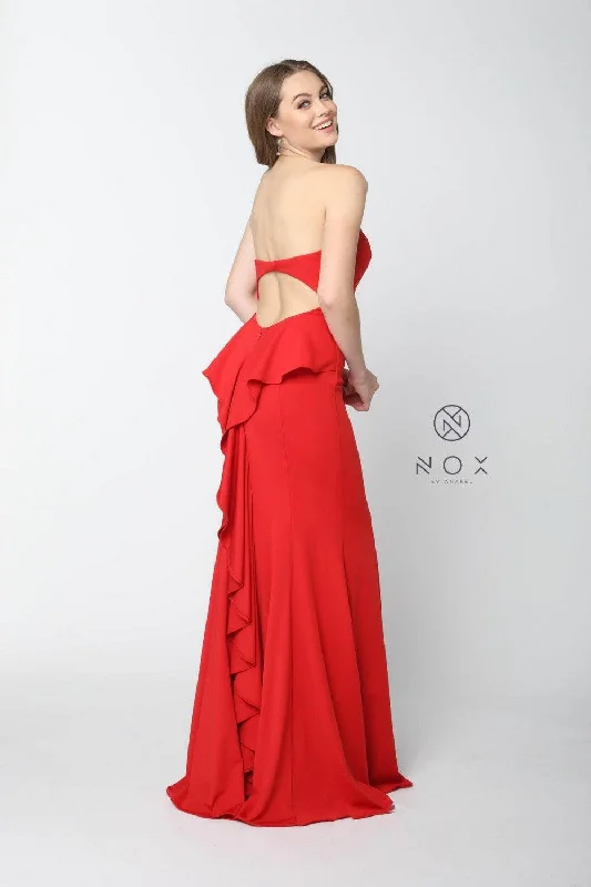 Long Prom Backless Mermaid Dress Evening Gown