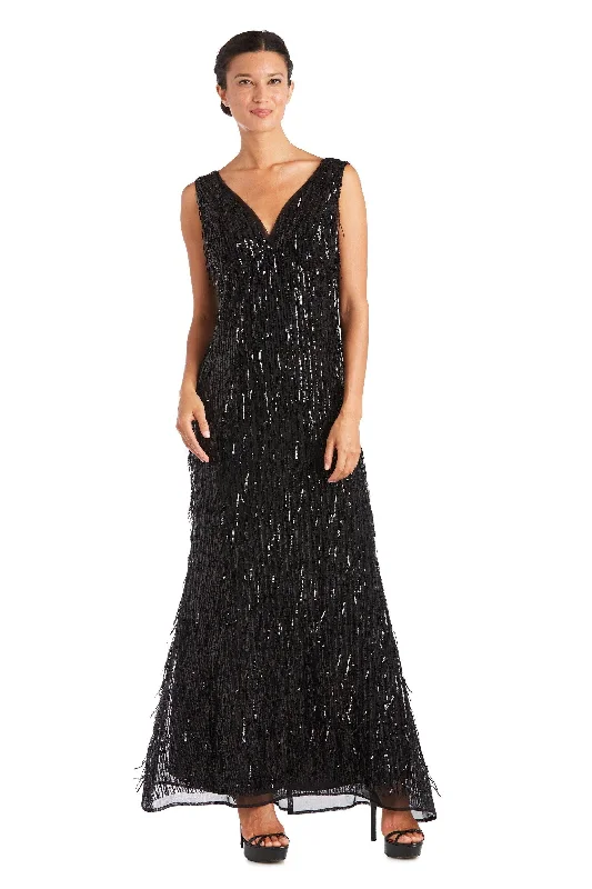 R&M Richards 7075P Long Formal Petite Sequins Dress Sale