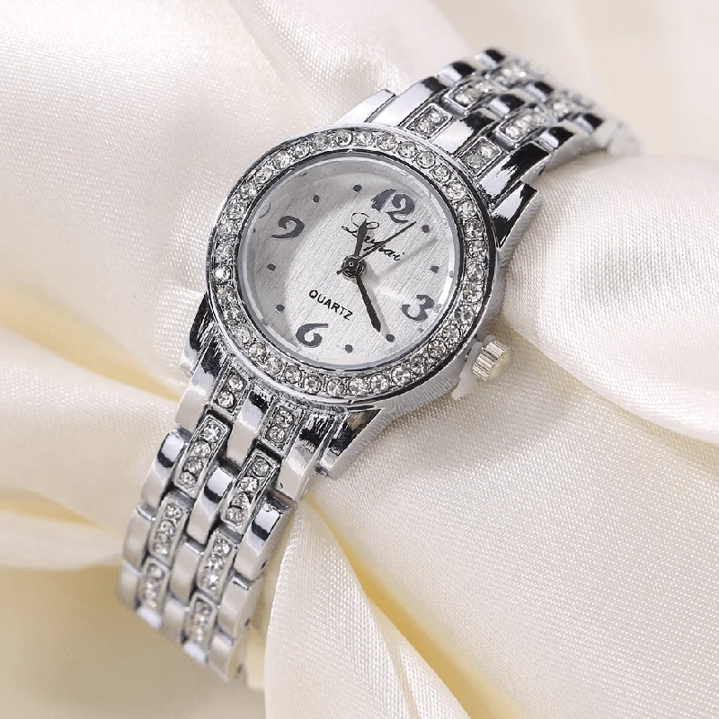 LVPAI XR1671-1 Diamond Dress Ladies Wrist Watch Full Steel Elegant Design Quartz Watch