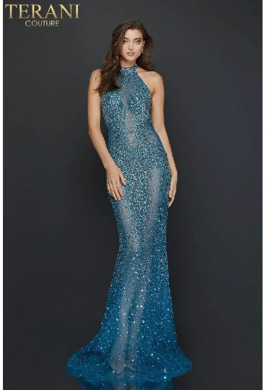 Terani Couture 2011P1080 Long Illusion Prom Dress