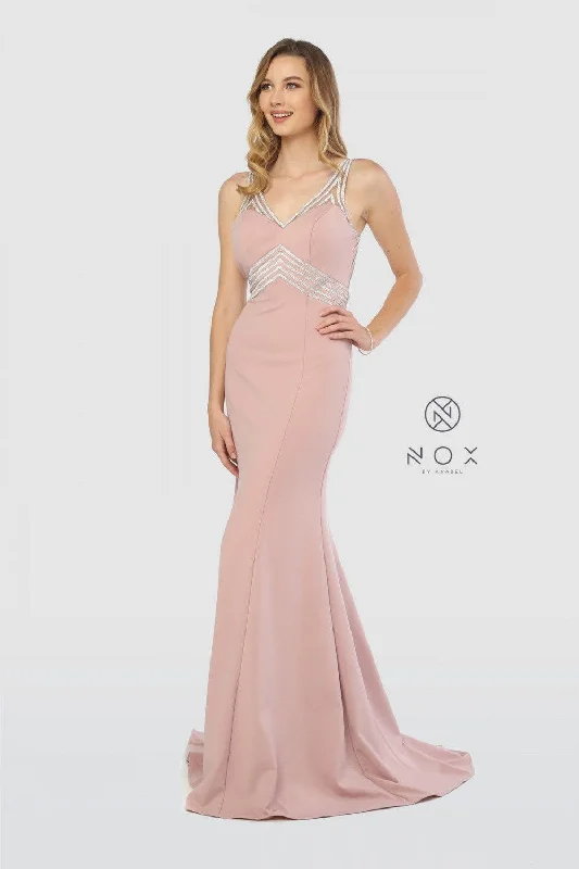 Long Sexy Open Back Formal Prom Dress