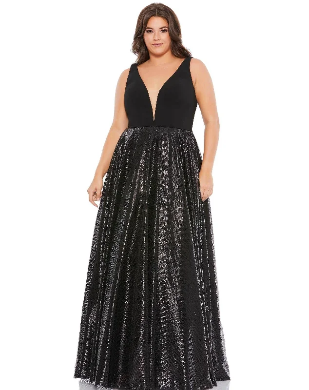 Mac Duggal 49308 Fabulouss Plus Size Long Dress