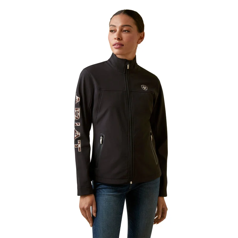 Ariat Women's New Team Softshell Jacket, Black/Pony