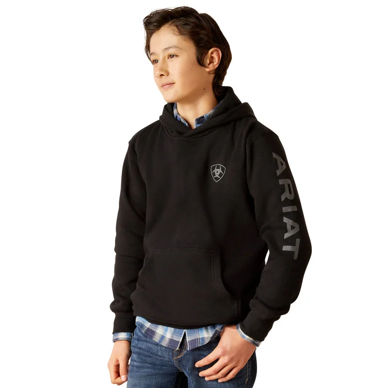 Ariat Youth Ariat Logo Hoodie, Black