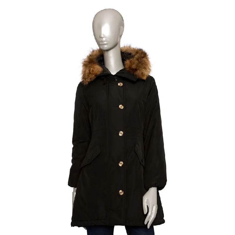 Baldinini Trend Black Polyester Women Jacket