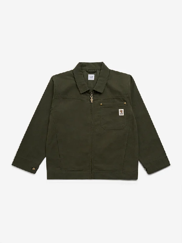 HOP Kids Olive Safari Cotton Jacket