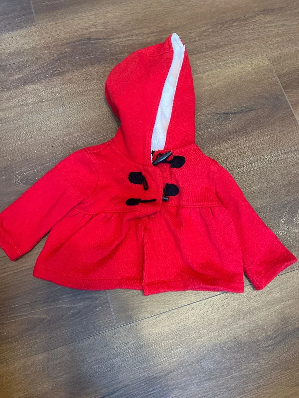 Carters 6 month red pea coat 3-6 Months