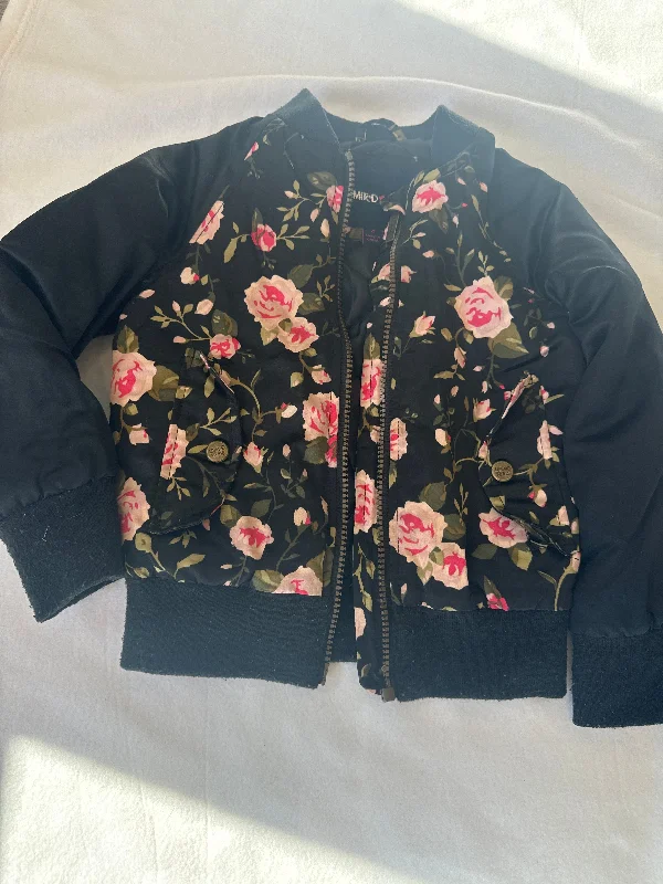 Limited Too Rose Print Jacket Great for seasonal transitions 4T