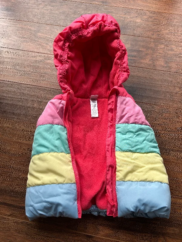 18mo LIKE NEW worn once rainbow puffer vest jacket  18-24 Months