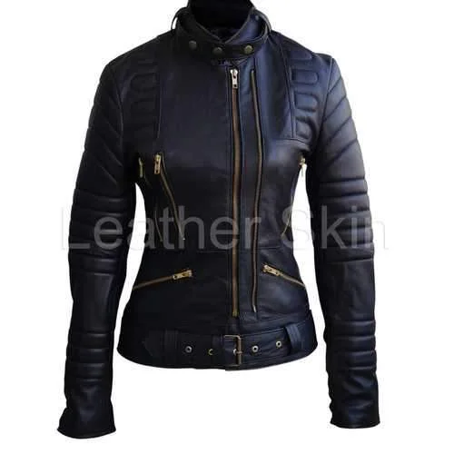 Women Black Leather Jacket