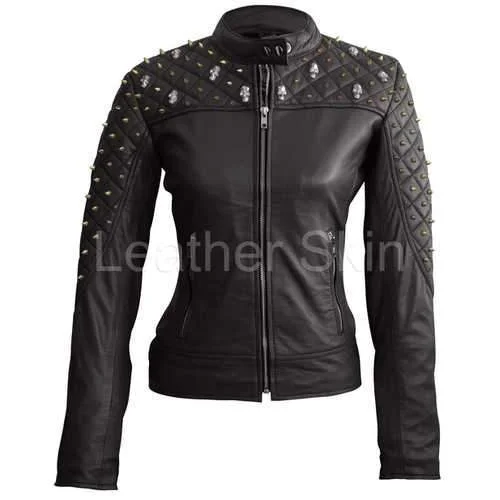 Women Black Leather Jacket