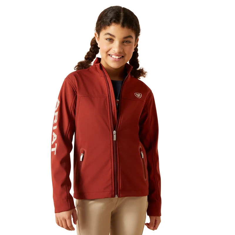 Ariat Youth New Team Softshell Jacket, Fired Brick