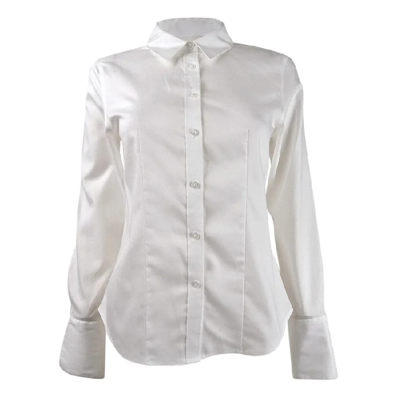 Calvin Klein Women's Cotton Button-Front Shirt