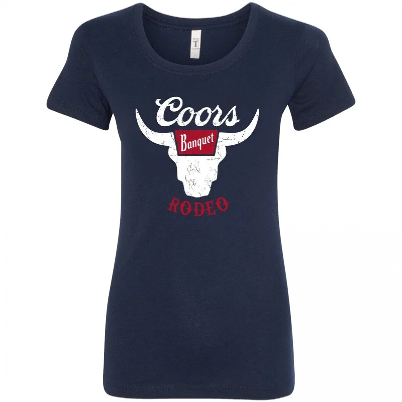 Coors Banquet Rodeo Logo Navy Colorway Womens TShirt