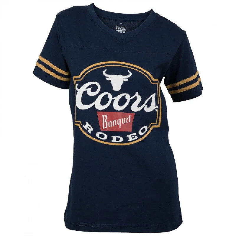 Coors Banquet Rodeo Logo Womens Football TShirt