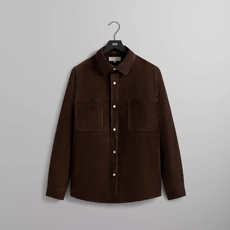 Kith Suede Apollo Shirt - Kindling