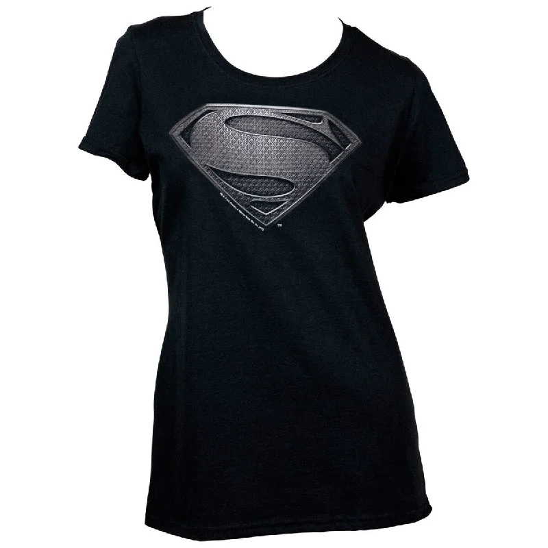 Superman Justice League Snyder Cut Black Symbol Womens TShirt