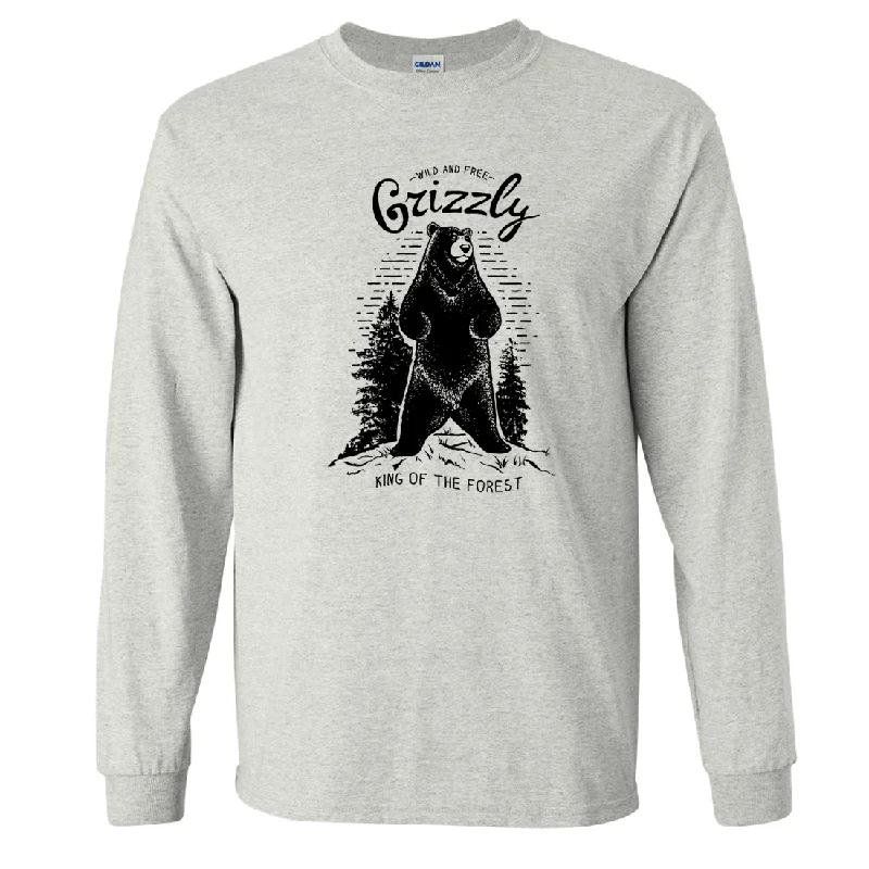 Wild And Free Grizzly Long Sleeve Shirt