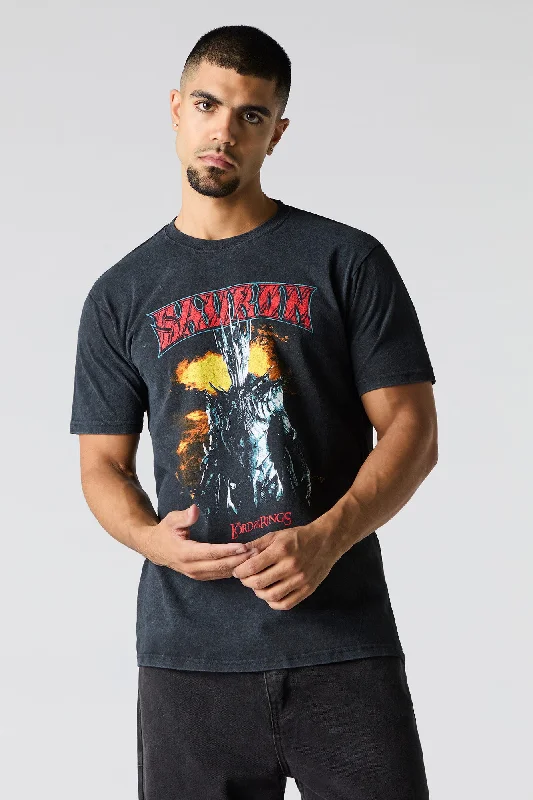 Sauron LOTR Unisex Graphic Washed T-Shirt