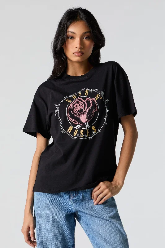 Guns n Roses Graphic Boyfriend T-Shirt