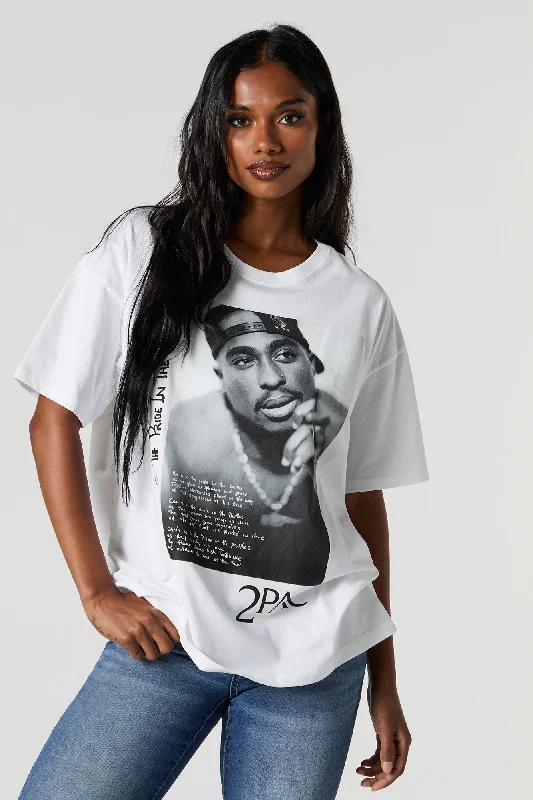 2Pac Graphic Boyfriend T-Shirt