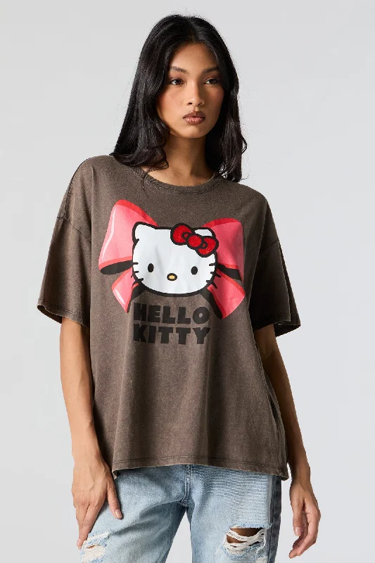 Hello Kitty Bow Graphic Boyfriend T-Shirt