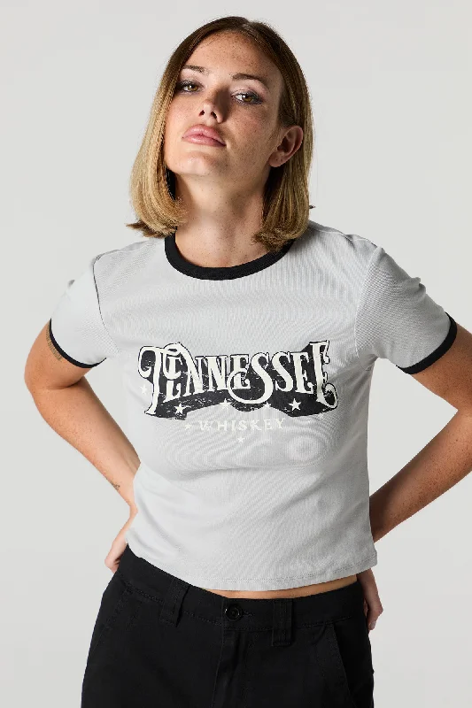 Tennessee Whiskey Graphic Ringer T-Shirt