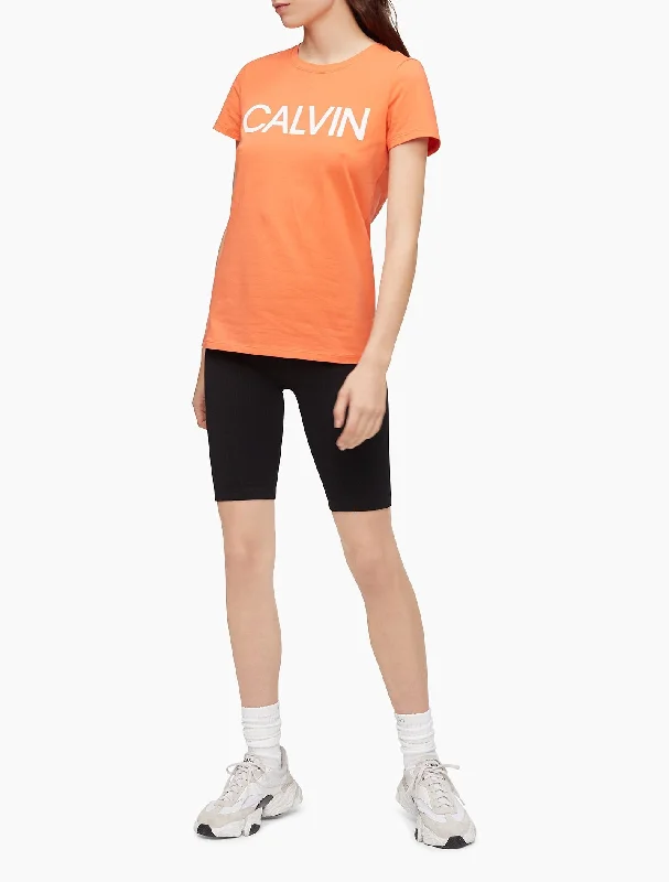 Calvin Klein Performance Logo Crewneck T-Shirt - Women