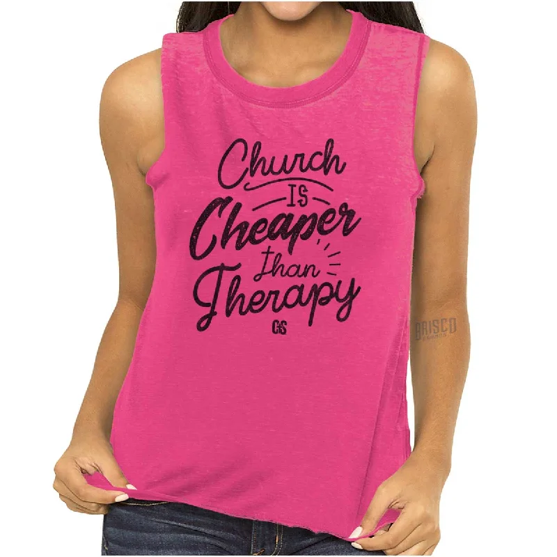 Church Therapy Junior Muscle T-shirt