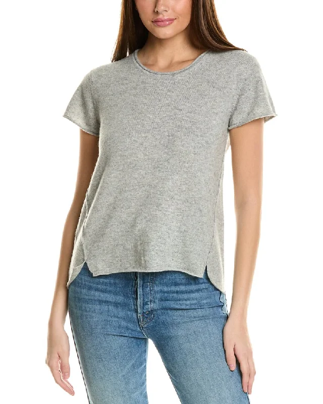 Collaboration Kim Cap Sleeve Cashmere T-Shirt