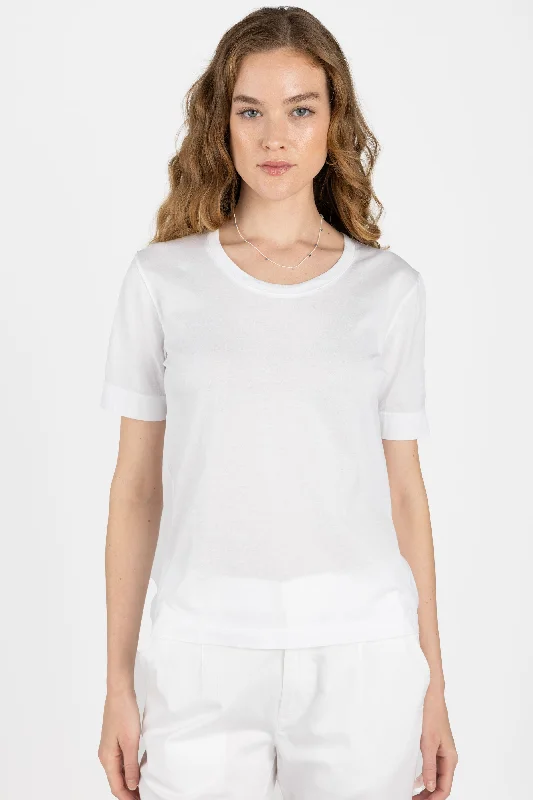 Fine Cotton T-Shirt in White