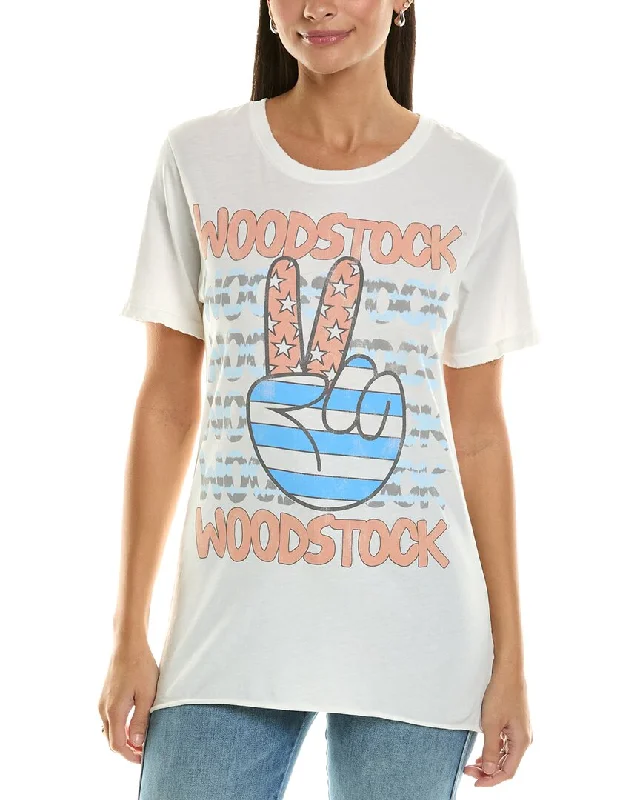 Recycled Karma Woodstock Stars & Stripes Boyfriend T-Shirt