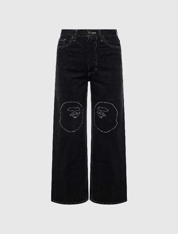 APE HEAD DENIM PANTS