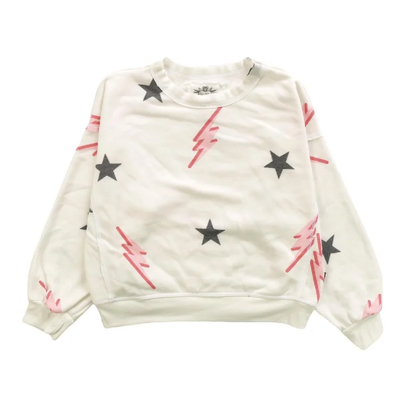 Ivory Bolts Dolman Sleeve Sweatshirt