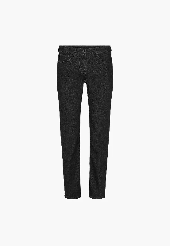 Charlotte Regular - Medium Length - Ecolabel - Washed Black Denim