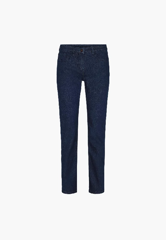 Laura Slim - Medium Length - Ecolabel - Dark Blue Denim