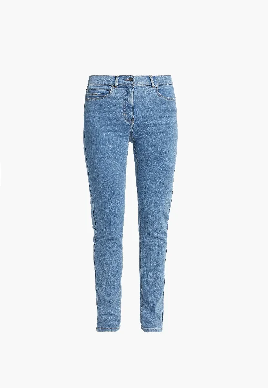 Agatha Slim - Medium Length - Blue Denim