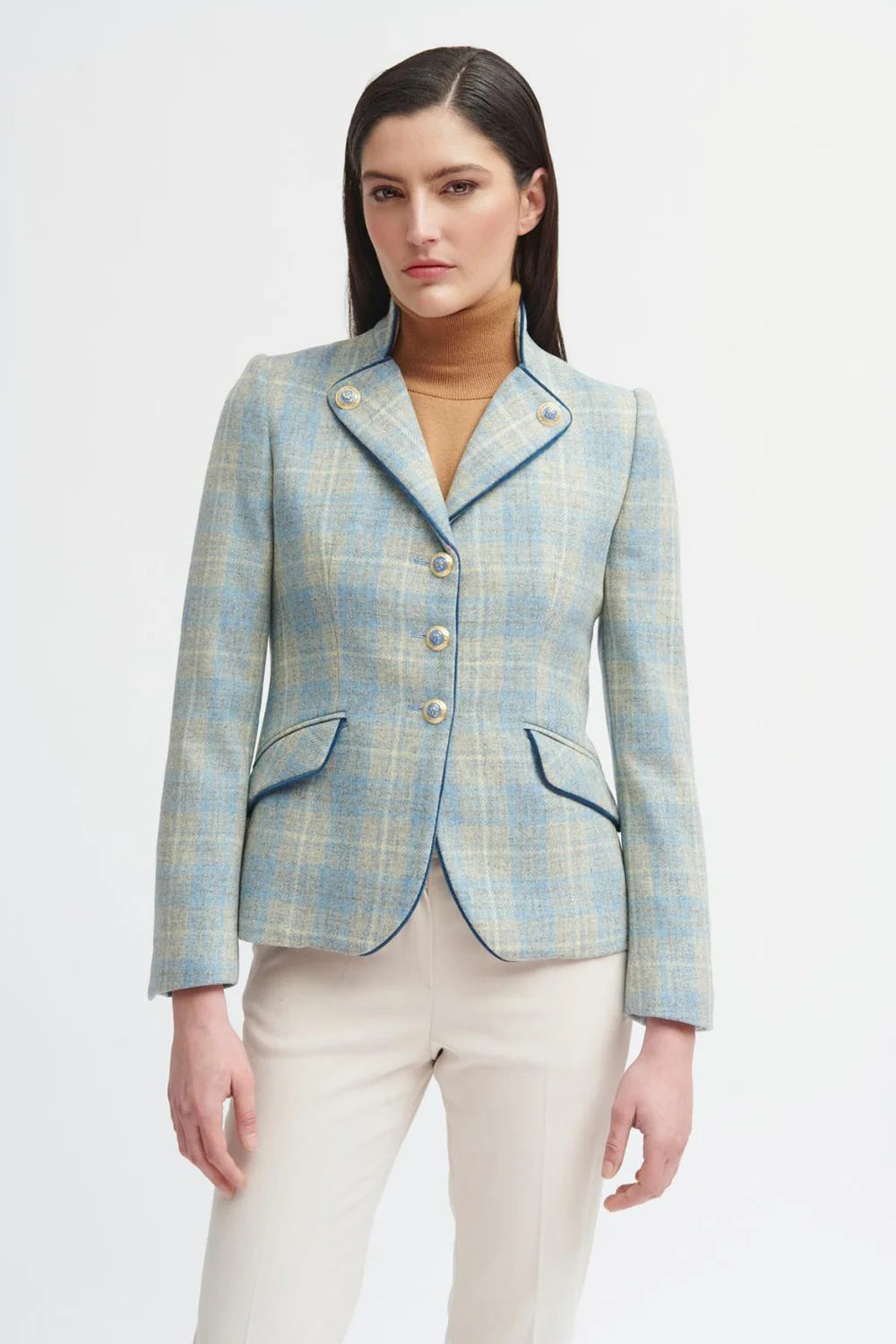 "Esencia" Grey/Blue/Yellow Blazer