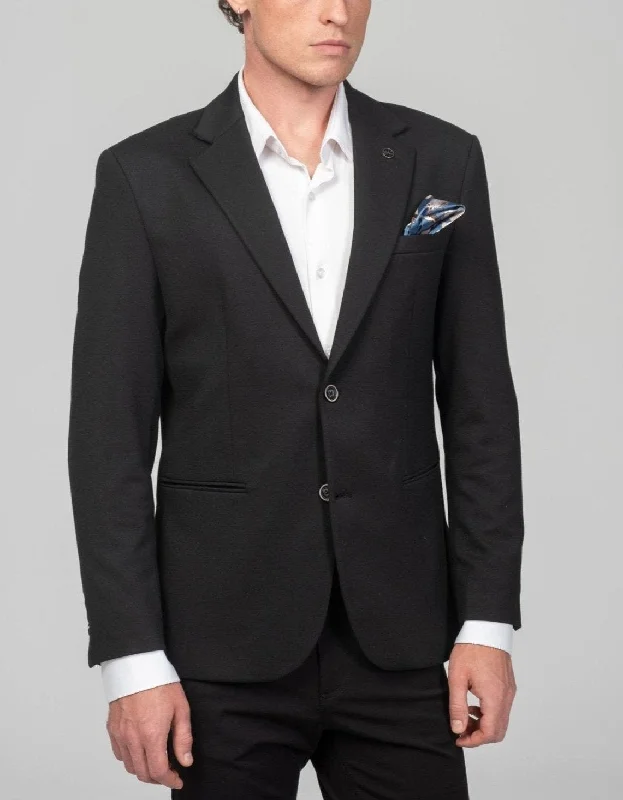 Classic Fit Blazer - Black