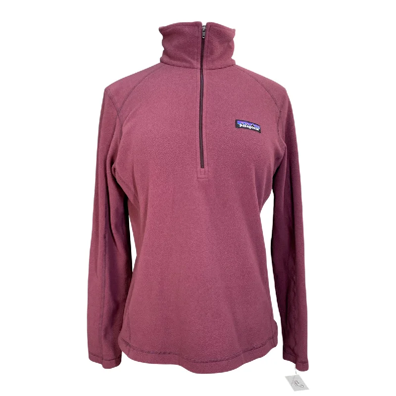 Patagonia 'Worn Wear' 1/2 Zip Fleece Pullover in Plum - Women's Small