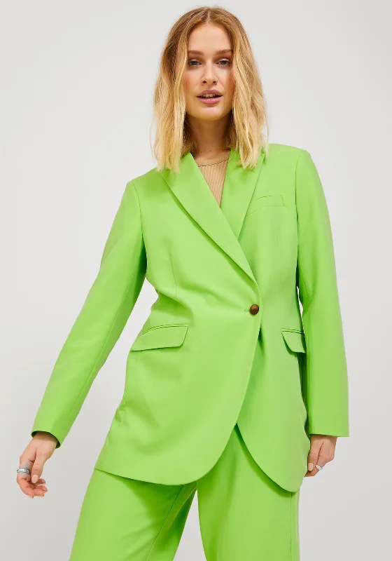 JJXX Mary Double Breasted Blazer, Green Flash