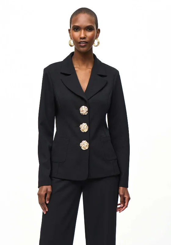 Joseph Ribkoff Notched Collar Blazer, Black