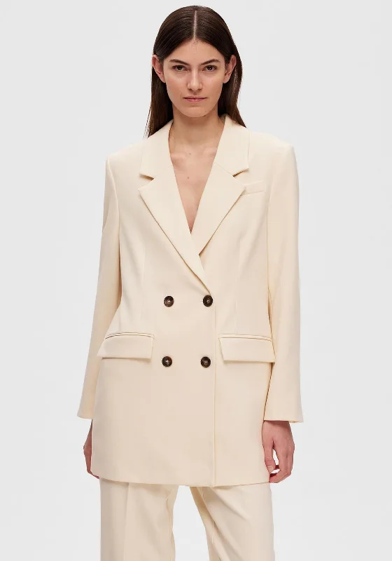 Selected Femme Myla Relaxed Blazer, Birch